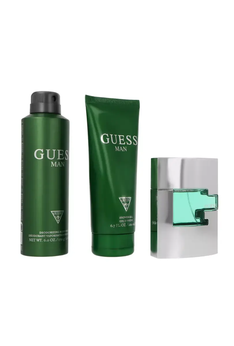 Set Guess Man Edt 75ml + Deodorant 226ml + Shower Gel 200ml