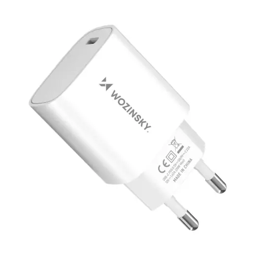 Wozinsky WGWCCW tīkla lādētājs | 20W | USB-C | balts
