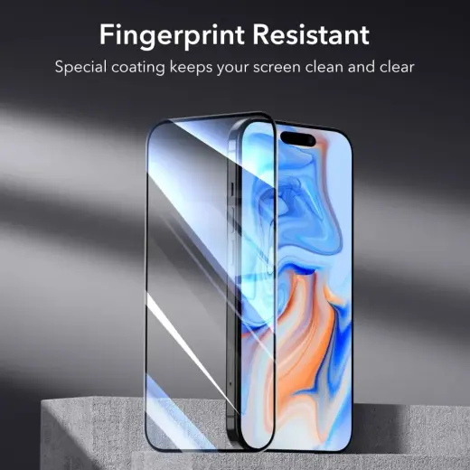 ESR TEMPERED GLASS 2-PACK IPHONE 15 BLACK Photo