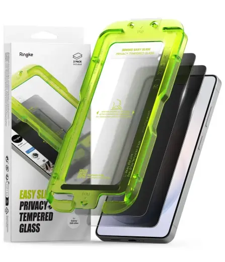 Ringke Easy Slide privacy effect tempered glass for phone Galaxy S26 Ultra (privacy effect) (2 pcs.)