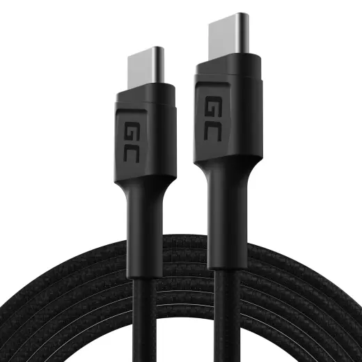Green Cell GC PowerStream datu pārraides un uzlādes vads | USB-C uz USB-C | 60W | 2m