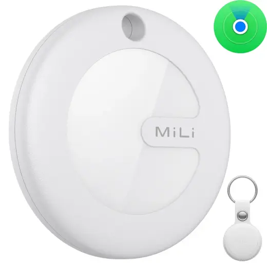 MiLi GPS Bluetooth MiTag Tracker HD-P16 (Apple only)+ keyring white