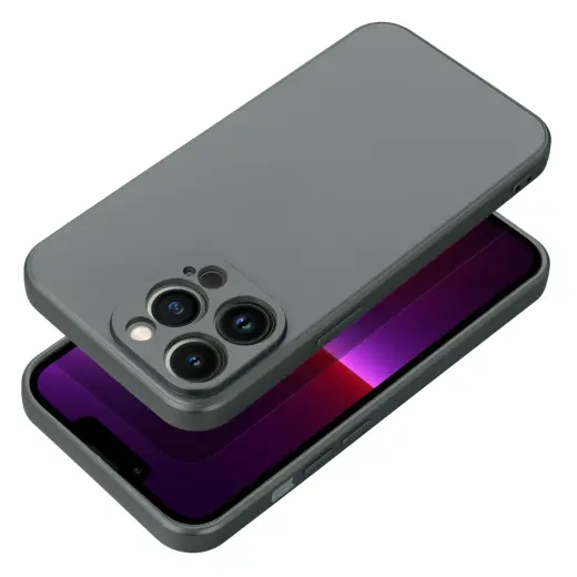 Metallic phone case for iPhone 17 Pro Max gray