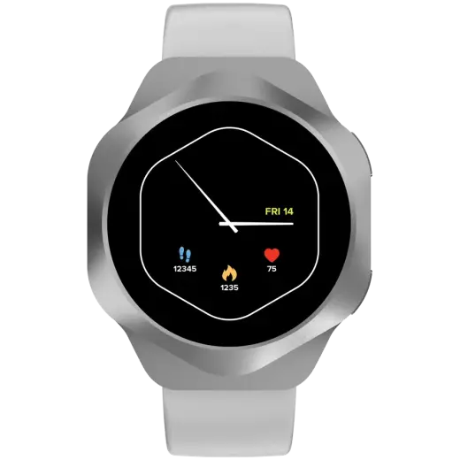 CANYON Smart Watch Hexagon 88 BT-CALL Silver
