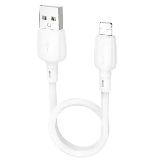 Borofone BX93 Super Power провод для передачи данных и зарядки | USB-A на Lightning | 20W | 0.25m | белый