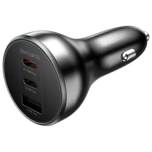 4smarts VoltRoad Ultimate 541224 automašīnas lādētājs | 160W | USB-C | melns