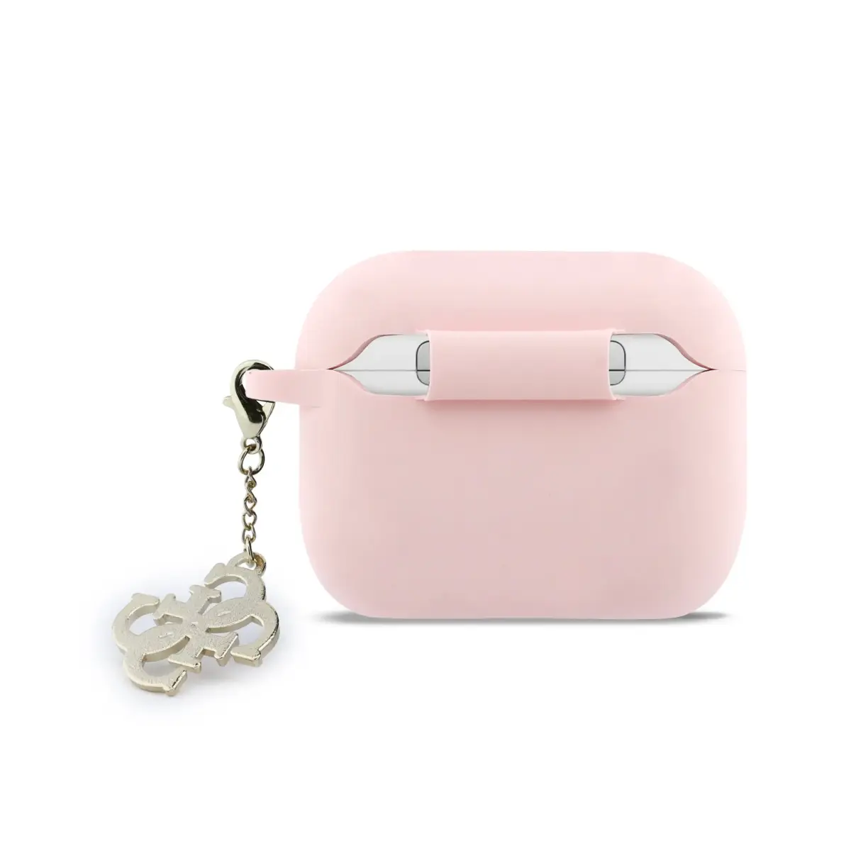 Guess 4G Charm Silicone Case for AirPods Pro 3 Pink