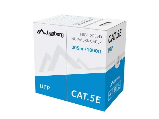 Cable UTP Cat.5E CU 305 m drut grey