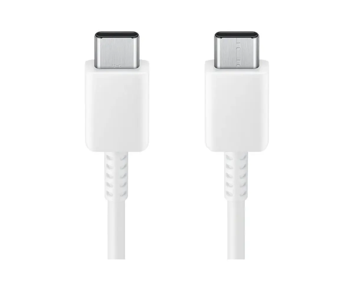 Samsung EP-DX310JWE datu pārraides un uzlādes vads | USB-C uz USB-C | 15W | 1.8m | balts (OEM)