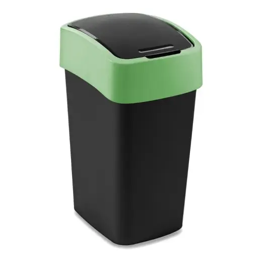 Atkritumu spainis Flip Bin 25L melns/zaļš