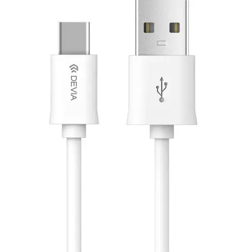 Devia Smart провод для передачи данных и зарядки | USB-A на USB-C | 10.5W | 1m | белый