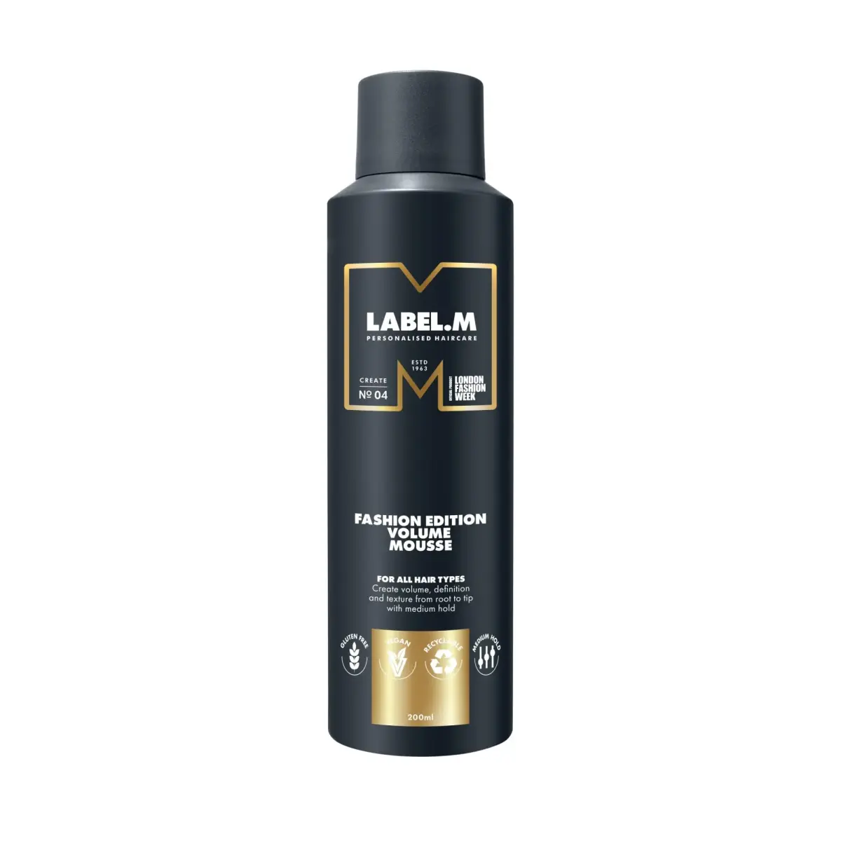 Label.M, Fashion Edition, Hair Styling Mousse, Volume, Medium, 200 ml