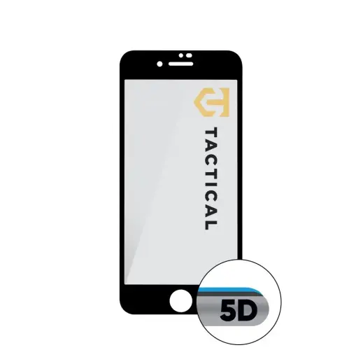 Tactical Glass Shield 5D tempered glass for phone iPhone 7 | iPhone 8 | iPhone SE 2020 | iPhone SE 2022 black