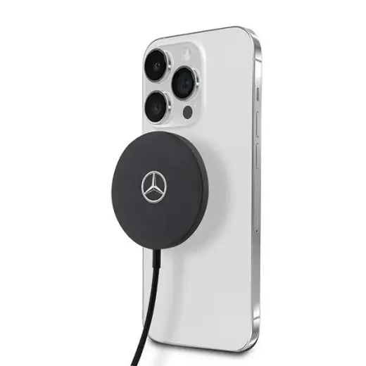 Mercedes bezvadu lādētājs | Qi | Saderīgs ar MagSafe | 15W | melns