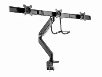Monitora stiprinājums Gembird 3-display Desk mounted adjustable max27" 1-6kg