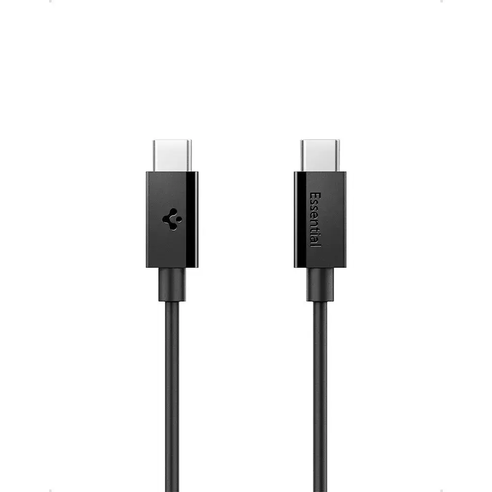 Spigen EB6020CC datu pārraides un uzlādes vads | USB-C uz USB-C | 60W | 2m | melns