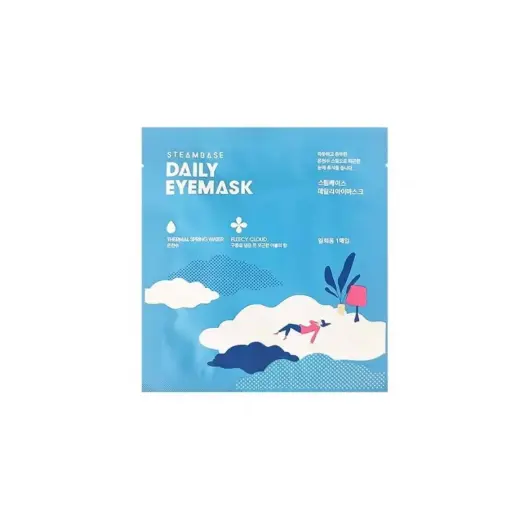 SteamBase, Fleecy Cloud, Soothing & Relaxing, Weekly or as needed, Eye Sheet Mask, 1 pcs
