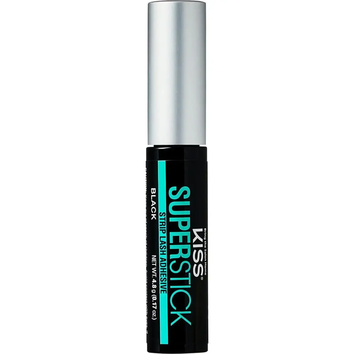 KISS, Ciglia Finte, Super Stick 5-Day Extended Wear Strip Lash Adhesive - 4.8 G Black (Ciglia Artificiali)
