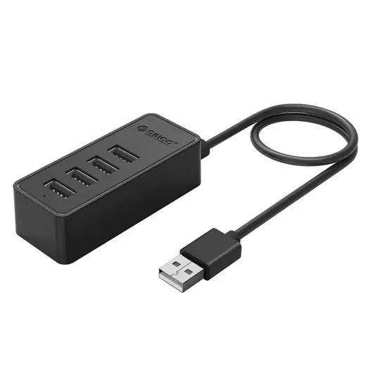 Hub Orico W5P-U2-030 4x USB-A 2.0 30cm - black
