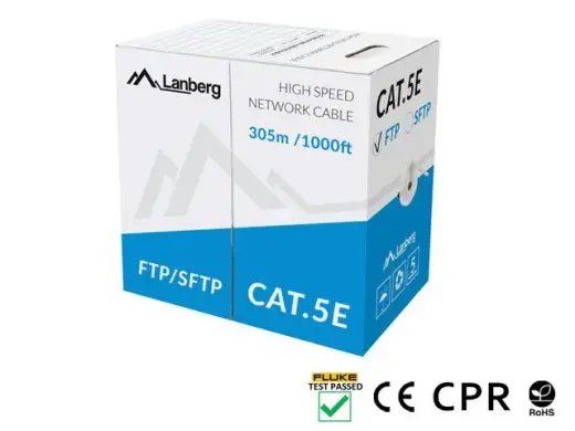 Cable SFTP cat.5e 305m wire CU LCS5-11CU-0305-S grey