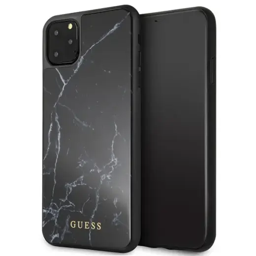 Guess GUHCN65HYMABK Marble Cover For Apple iPhone 11 Pro Max Black