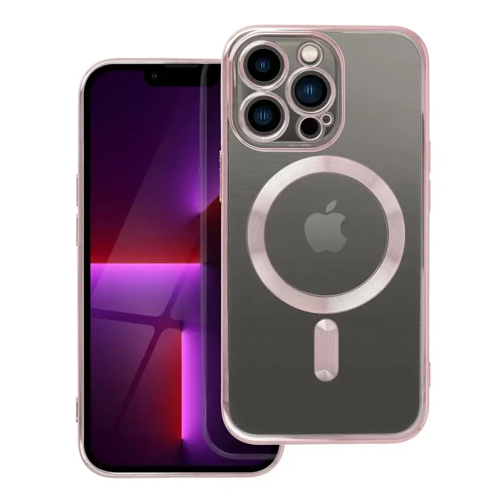 Electro Mag maciņš ar MagSafe atbalstu telefonam iPhone 13 Pro rozā