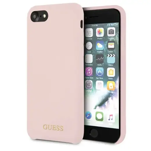 Guess GUHCI8LSGLLP iPhone 7|8|SE 2020 | SE 2022 light pink|jasnoróżowy hard case Silicone