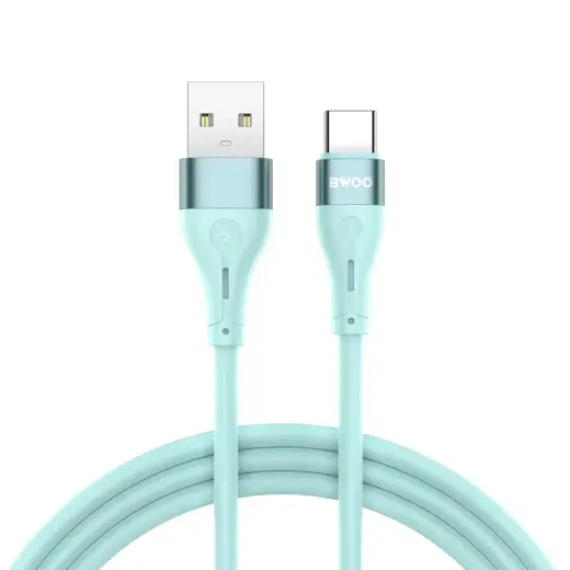 BWOO X280C провод для передачи данных и зарядки | USB-C на USB-C | 15W | 1m | зелёный
