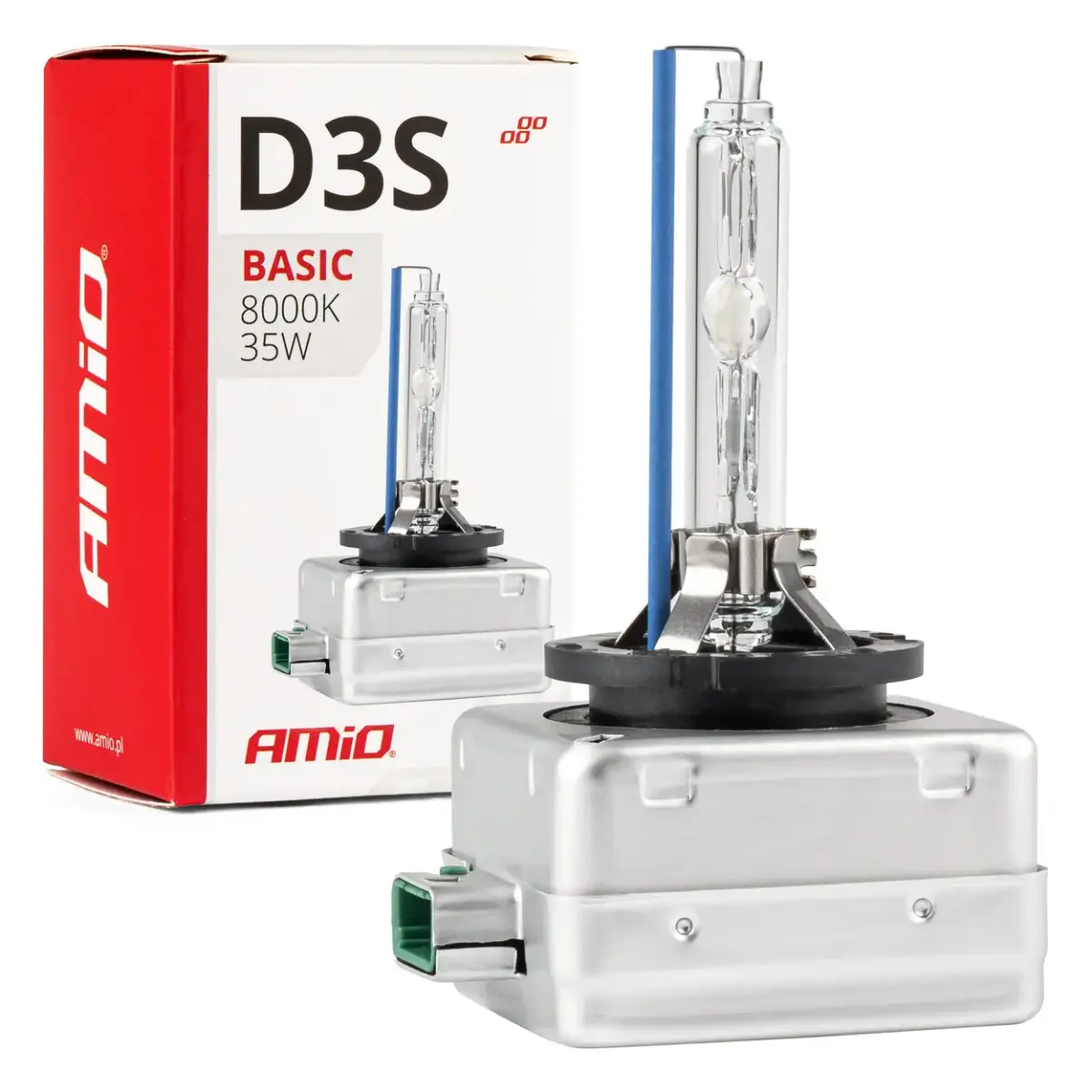 Xenon bulb type D3S 35W 8000K AMiO BASIC