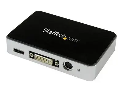 StarTech.com HDMI Video Capture Device - 1080p - 60fps Game Capture Card - USB Video Recorder - with HDMI DVI VGA (USB3HDCAP) - video capture adapter - USB 3.0