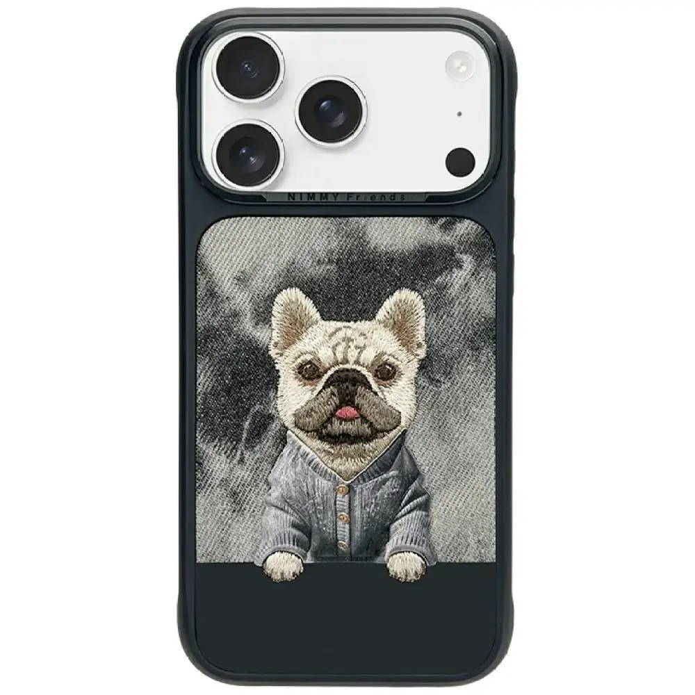 Nimmy Gentle Pets Series Dog maciņš ar MagSafe atbalstu telefonam iPhone 17 Pro Max melns