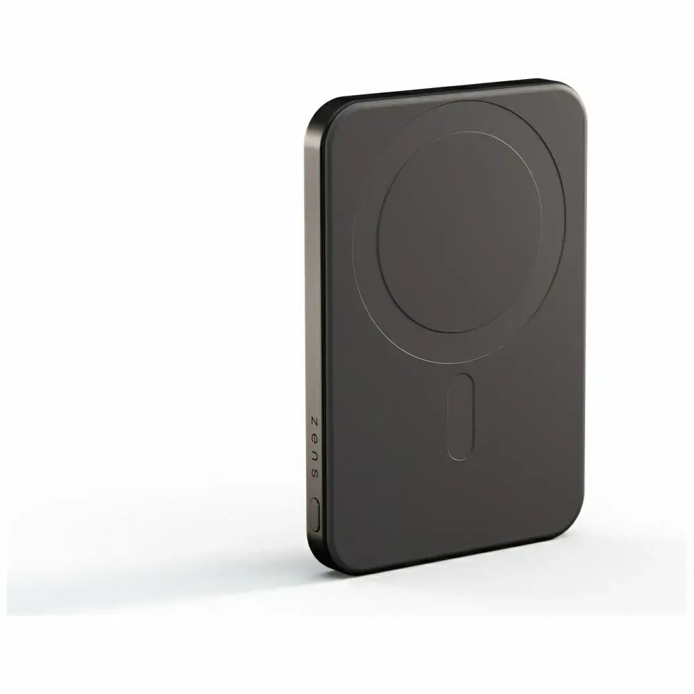Zens Pro 1 Slim ārējais akumulators (powerbank) | 5 000 mAh | 15W | USB-C, MagSafe, Wireless | melns