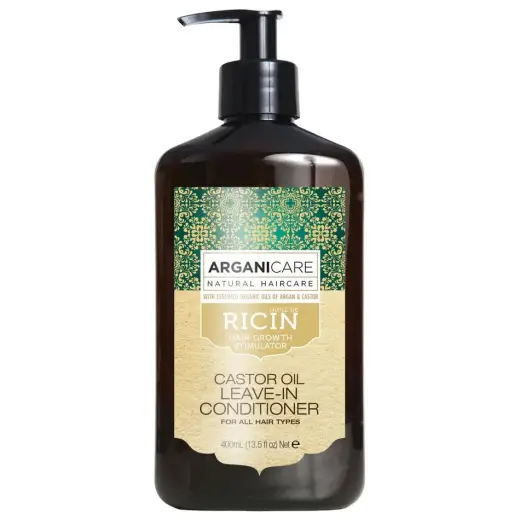 Arganicare, Ricin, Hair Leave-In Conditioner, For Growth Stimulation, 400 ml