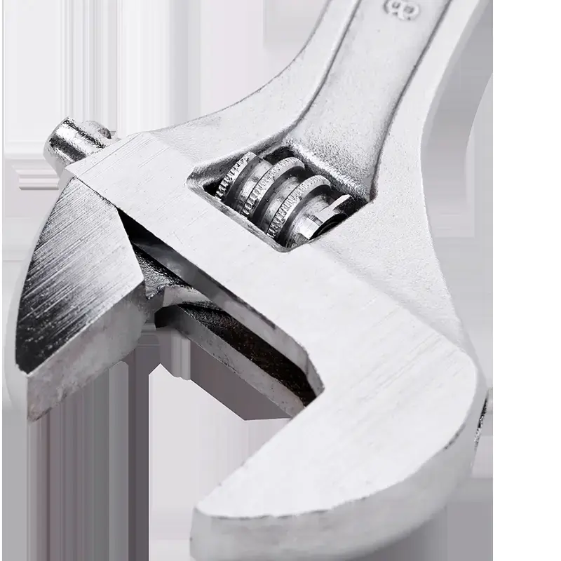 Regulējams uzgriežņu atslēga 8" Deli Tools EDL008A sudraba