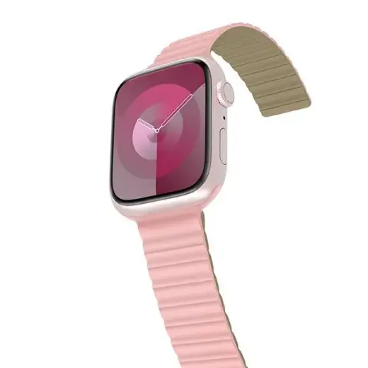Araree Silicone Link nutikella rihm Apple Watch (38/40/41 mm) jaoks | silikoonist | roosa/khaki
