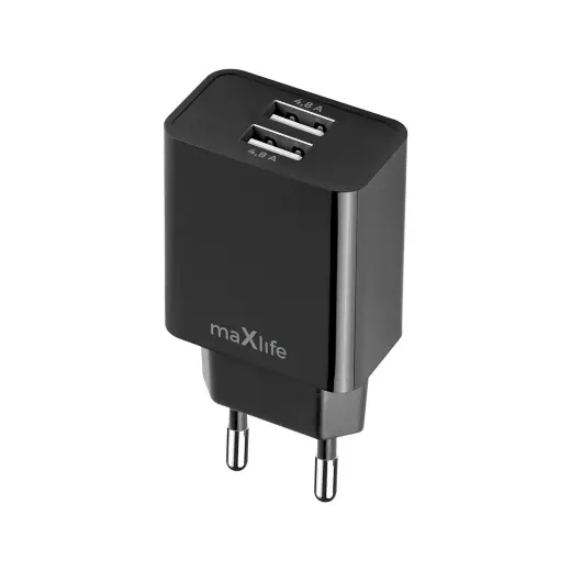 Maxlife MXTC-12 tīkla lādētājs | 24W | USB-A | melns