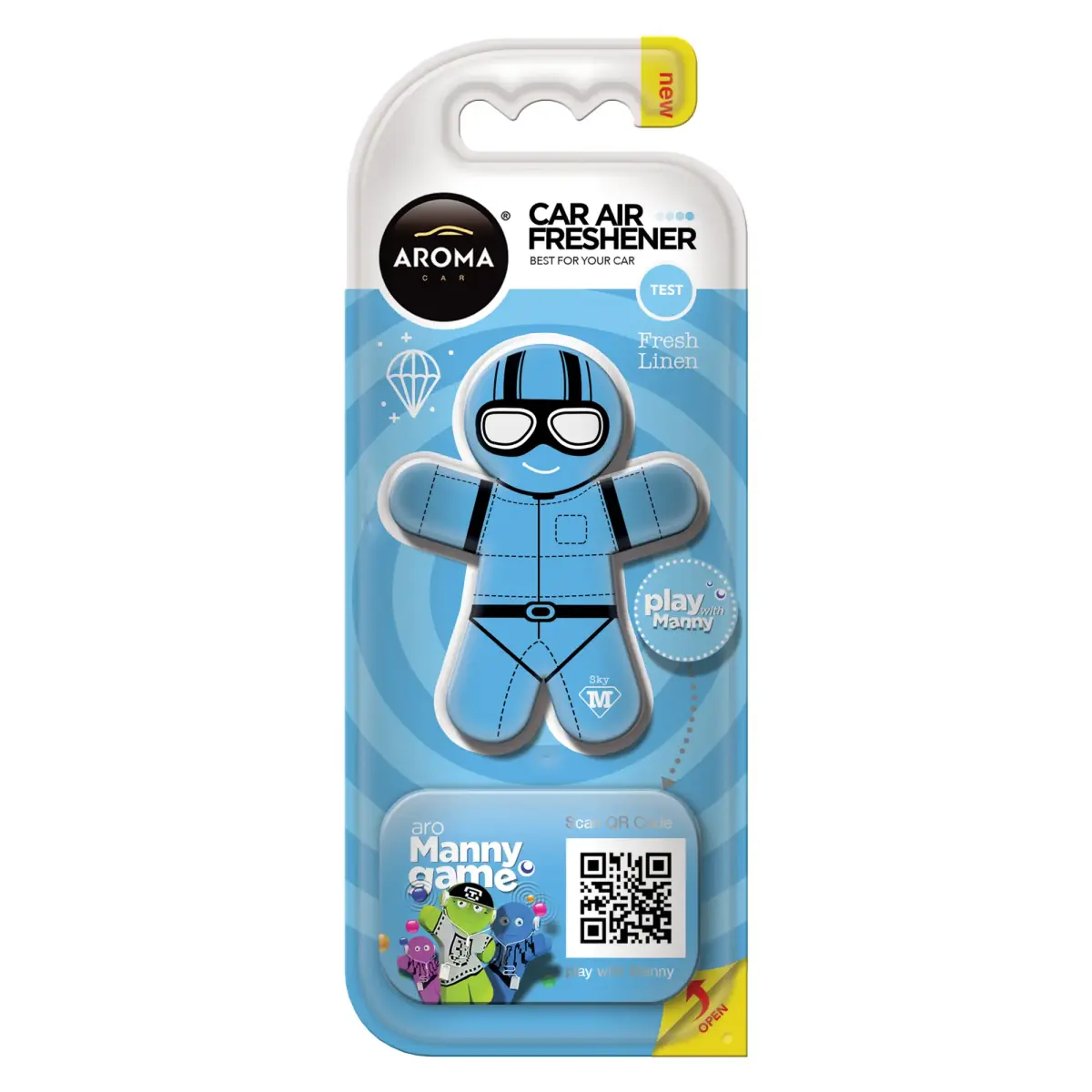 Aroma Car, Manny Fresh Linen, Car Air Freshener