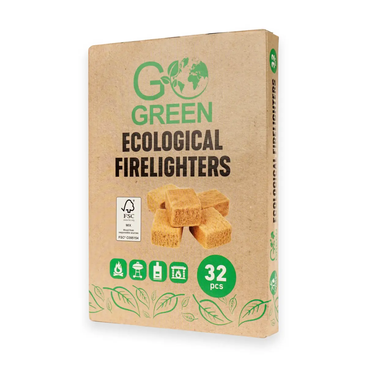 Ecological ignition cubes 32 pcs.