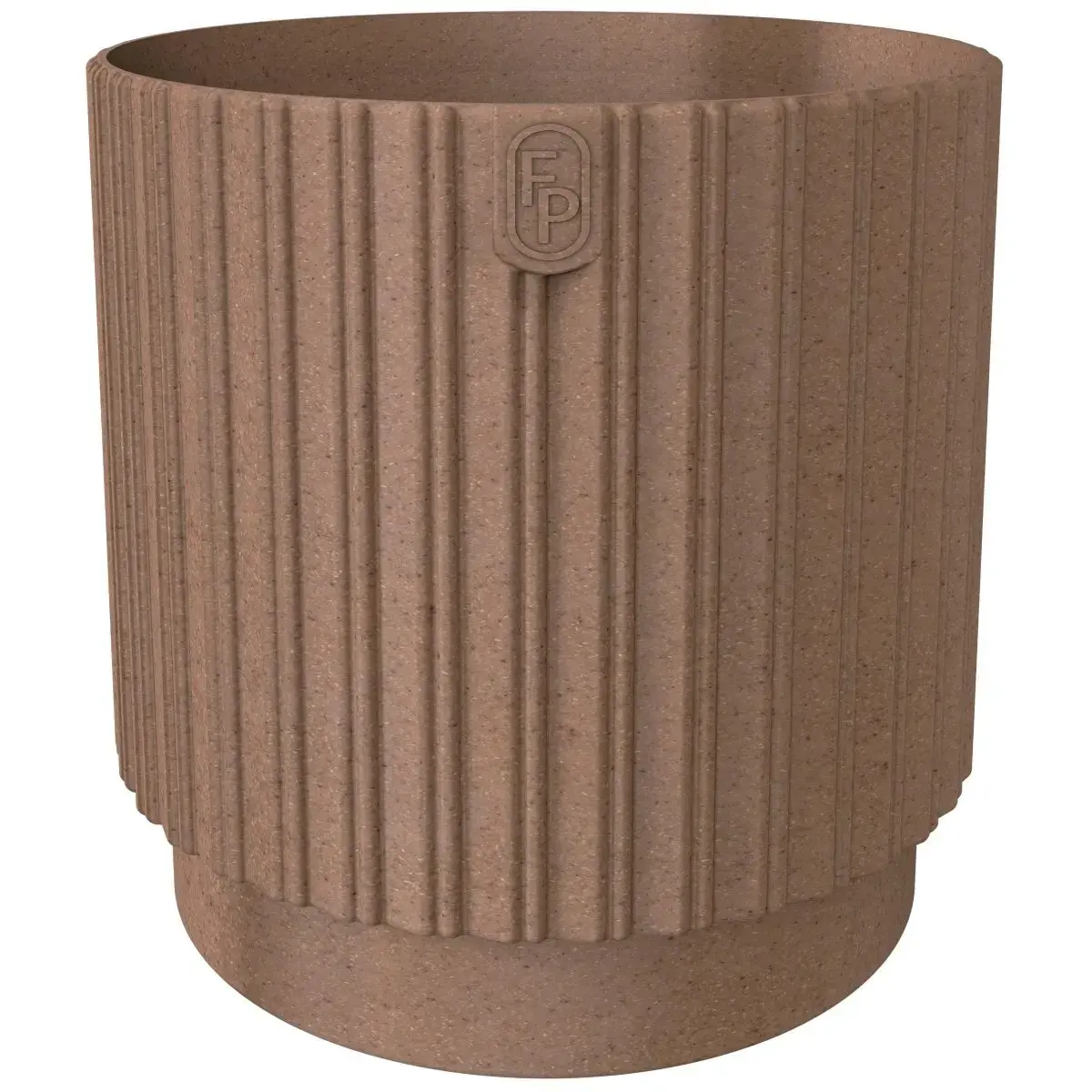 Puķu pods Mika Cyli 26cm, Eco Wood brūns