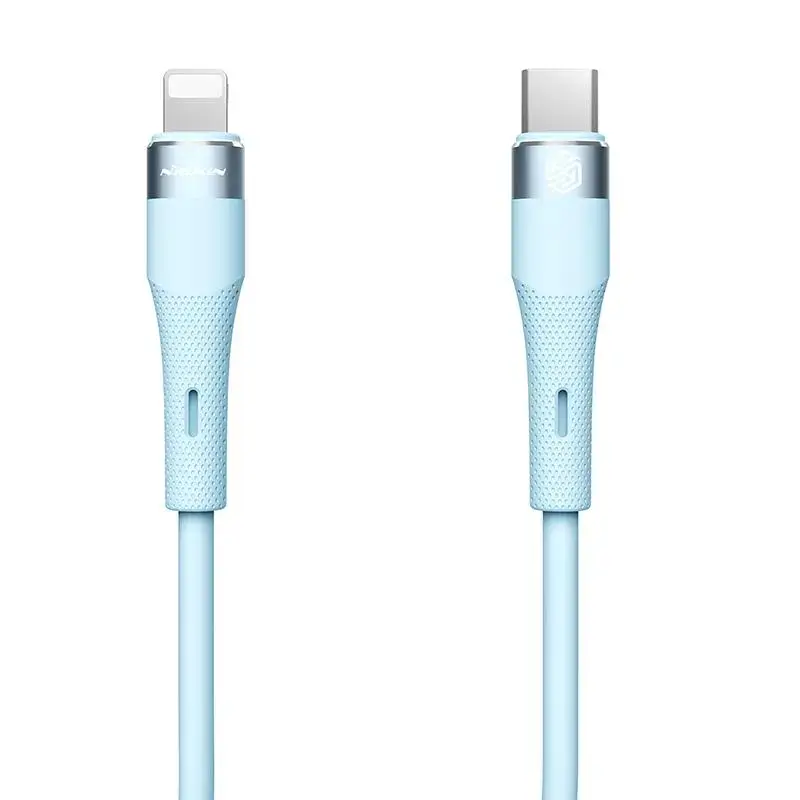 NILLKIN DATA CABLE FLOWSPEED SILICON TYPE-C/LIGHTNING PD 27W BLUE