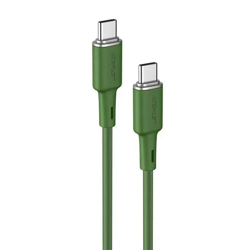 Acefast C2-03 data transfer and charging cable | USB-C to USB-C | 60W | 1.2m | green