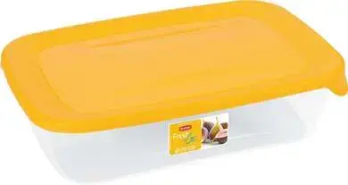 Food container rectangle 1L Fresh&Go yellow