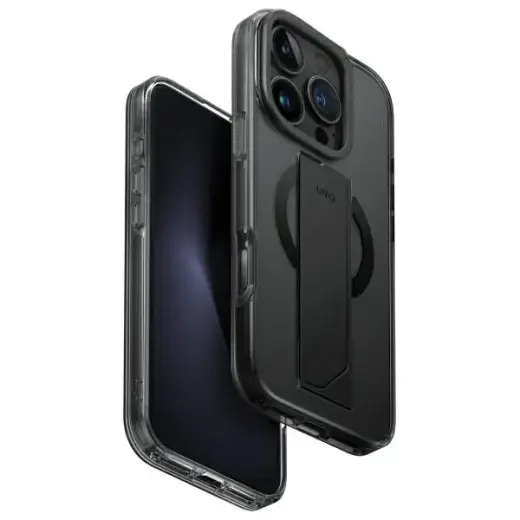 UNIQ etui Heldro Max iPhone 16 Pro 6.3"   Magclick Charging czarny|vapour smoke
