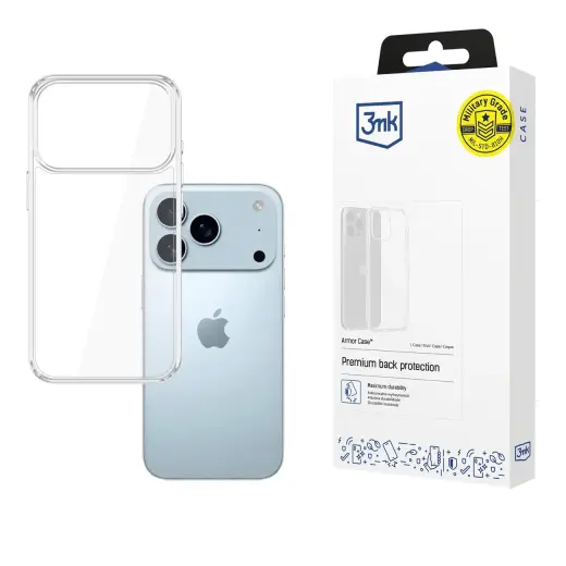 3mk Armor Case for Apple iPhone 17 Pro - Transparent