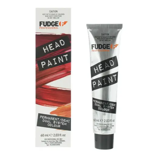 Fudge Professional, Head Paint, Triple Conditioning Complex, Permanent Hair Dye, 55.26 Light Intense Violet Red Brown, 60 ml