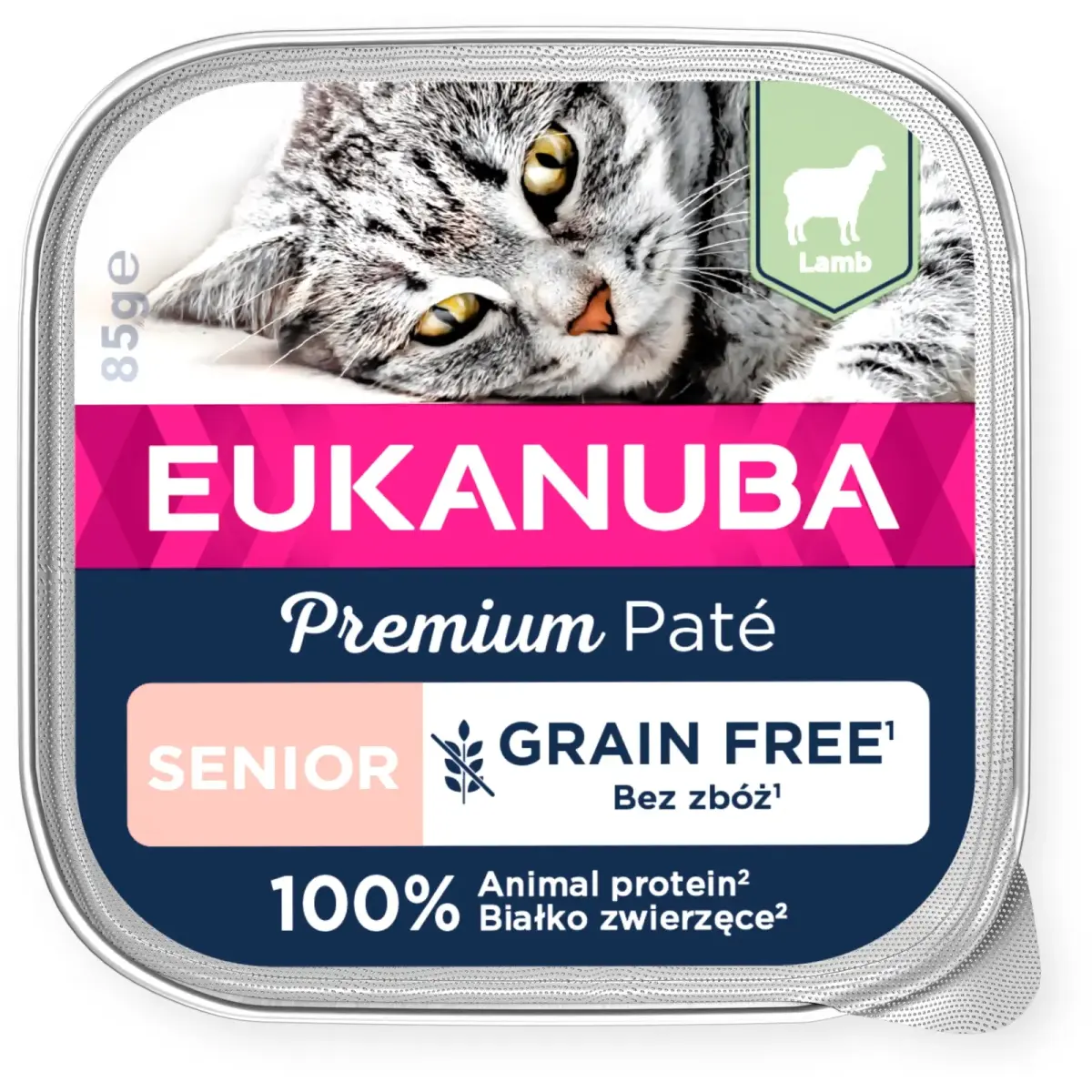 Консервы для кошек - Eukanuba Cat Senior Lamb pate 85g