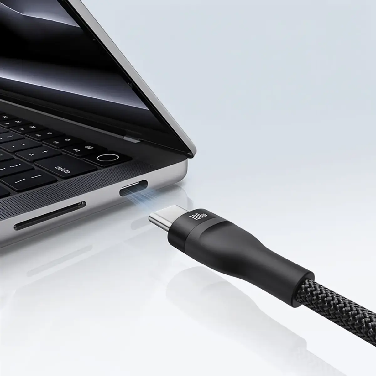 Baseus Flash Series 3 100W 3in1 USB-C Cable - 3xUSB-C 1.5m - Black