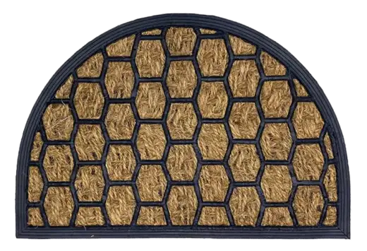 Doormat coconut fiber 40x60cm semi-round