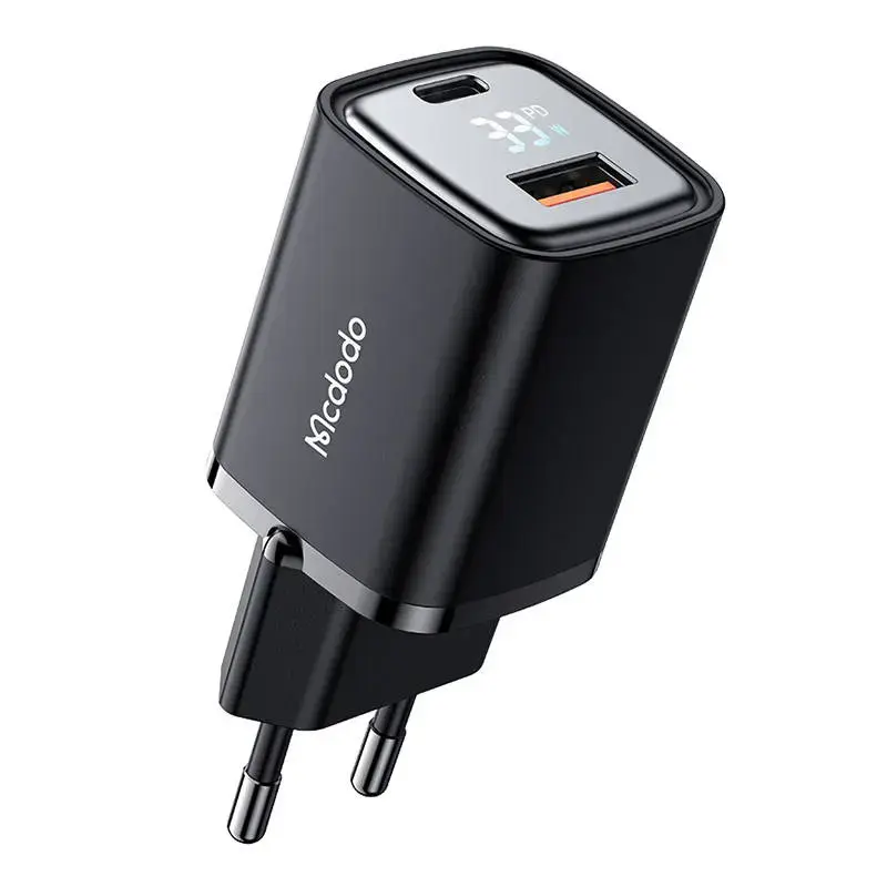 McDodo CH-1701 travel charger | 33W | with LCD display | black