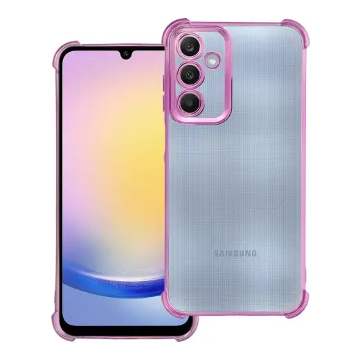 Antishock Electro telefono dėklas Samsung Galaxy A25 (A256) violetinis
